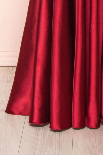 Elegant Bridesmaid Dress Cowl Neck Adjusted Spaghetti Silky-satin Fabric A-line Silhouette Wedding Women Long Gown