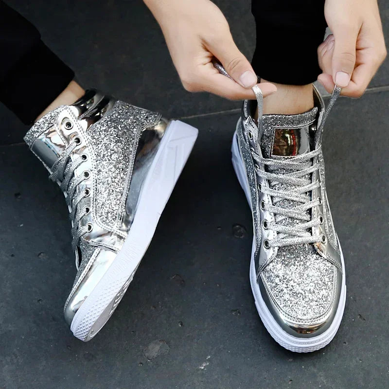 Mens Casual Shoes Non-slip Sports Outsole  Light High-top Men Fashion Boots Wear-resistant Male Sneakers 48