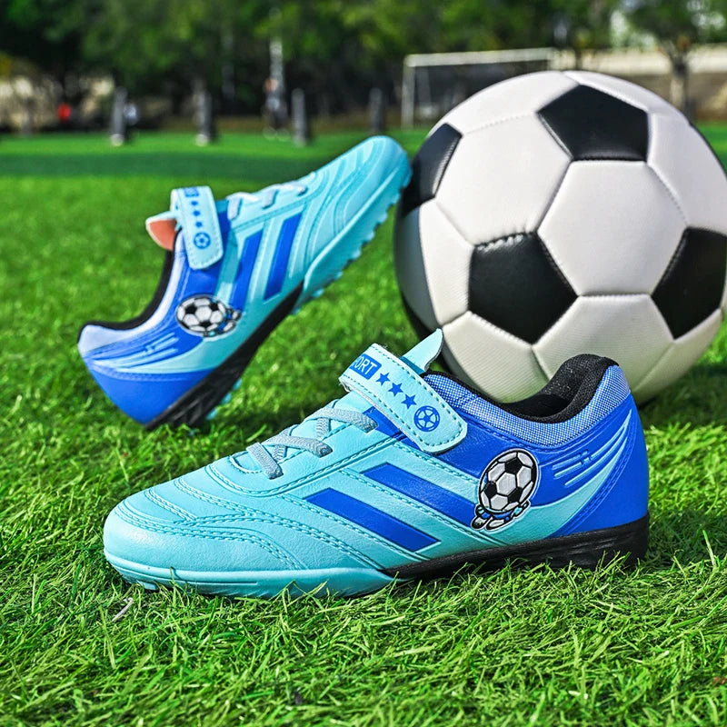 New Kids Turf Football Boots Training Shoes Soccer Shoes Drop Shipping Professional Match Grass Ultralight Cleats Boys Non-Slip