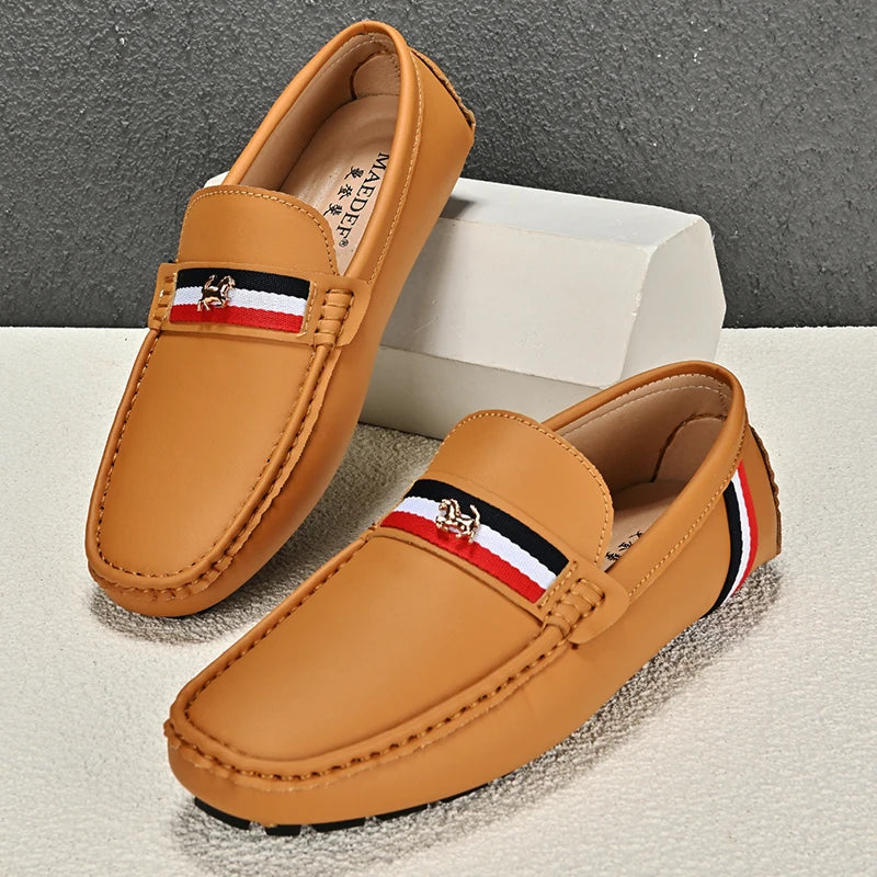 Loafers Men Driving Shoes Casual Shoes Comfortable Classic PU Leather Loafers Business Shoes Slip on Walking Men Loafers Shoes