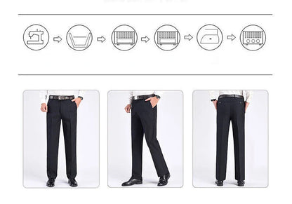 New Men's Autumn Thick Summer Thin Casual Suit Pants Classic Business Fashion Stretch Trousers Male Brand Clothes GOZBKF