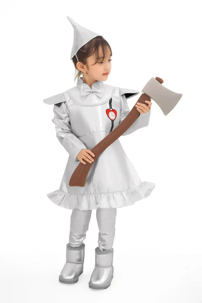 Halloween Cosplay Tin Man Costume Parent-children Clothing Adult Male Iron Man Costume Wizard of Oz Performance Stage Costumes
