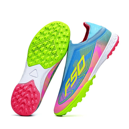Breathable men's soccer shoes TF with broken nails, outdoor sports shoes, wear-resistant and non slip, suitable for all seasons