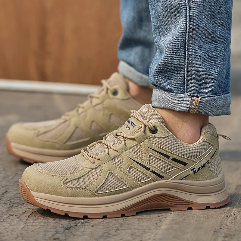 New safety shoes, anti-smashing and anti-puncture work shoes, insulated shoes, men's protective boots