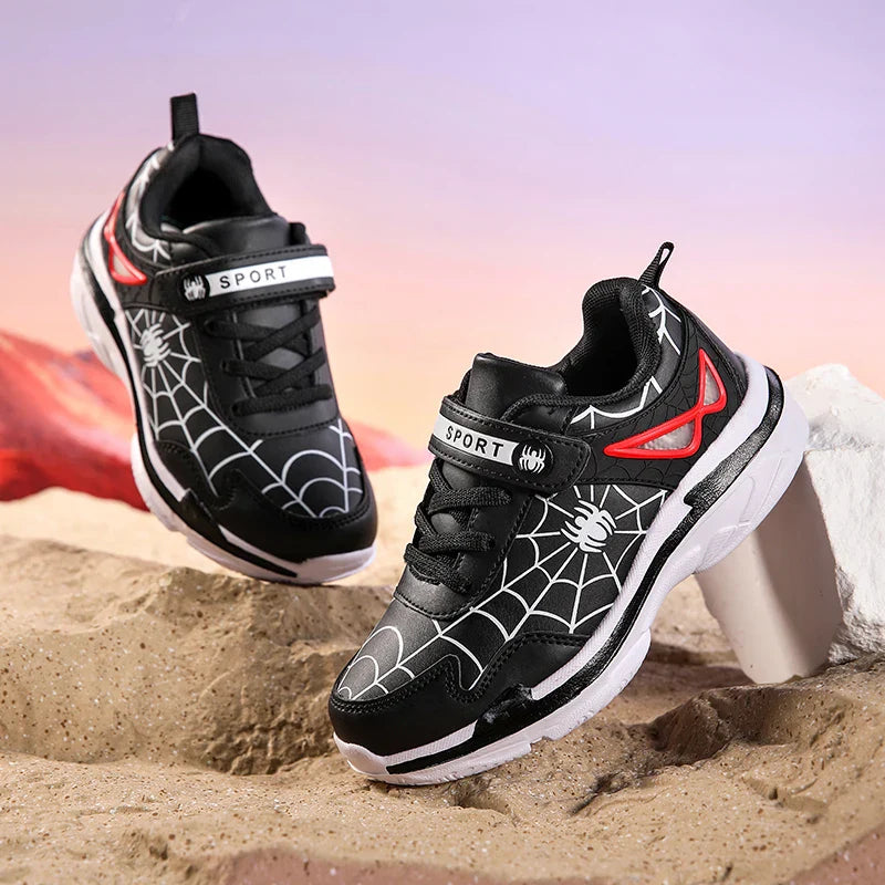 A pair of children's four-season leather sport shoes, soft, comfortable, wear-resistant casual shoes, size 26-38，BH-828