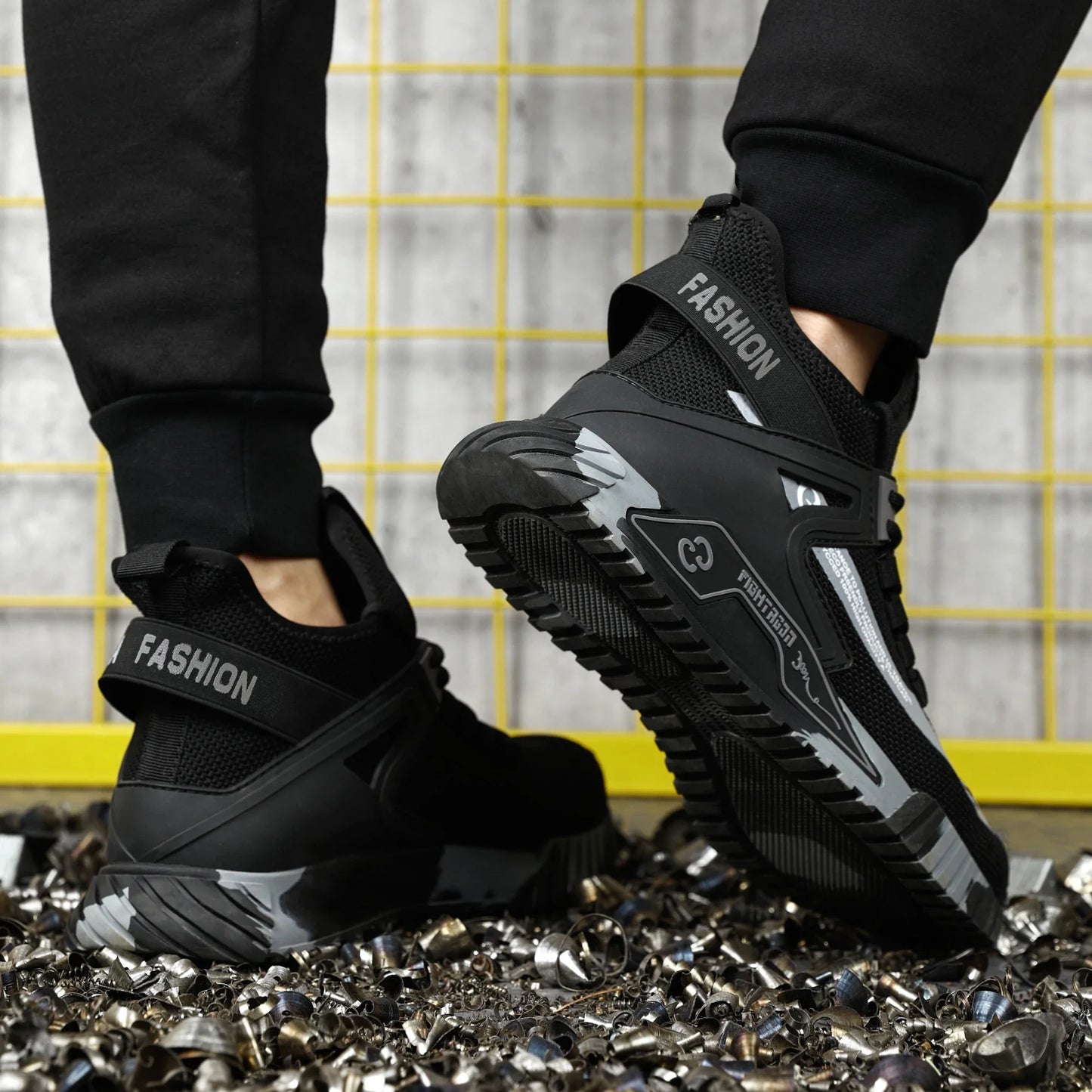 Fashion Safety Protection Footwear Steel Toe Safety Boots for Men Anti-Smash Puncture-Proof Work Shoes Indestructible Boots Male