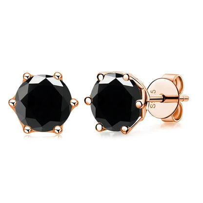 0.5ct-1ct D Color Certified Moissanite Stud Earrings Lab Created Diamond 925 Sterling Silver Gold Plated Wedding Jewelry