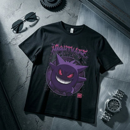 Gengar Kids T Shirt Men Women Cotton Short Sleeve Tee Anime Print Tops Streetwear Parent-child Clothing