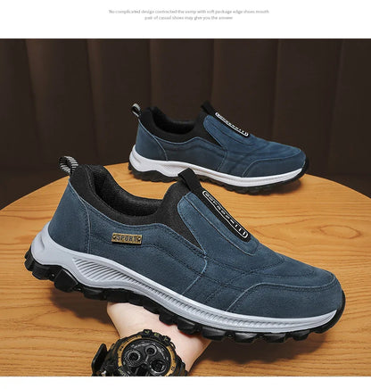 Outdoor Comprehensive Training Shoes Casual Men's Shoes Breathable Suede Leather Shoes Non-slip Walking Shoes Sports Shoes