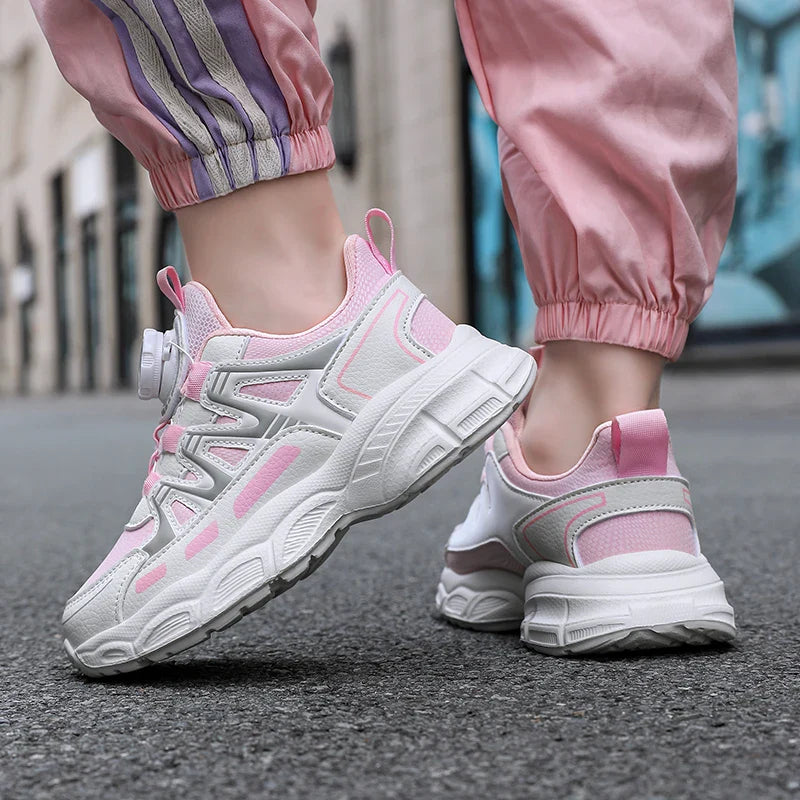 Spring and autumn children's shoes girls' school students leisure sports running shoes basketball children outdoor tennis shoes