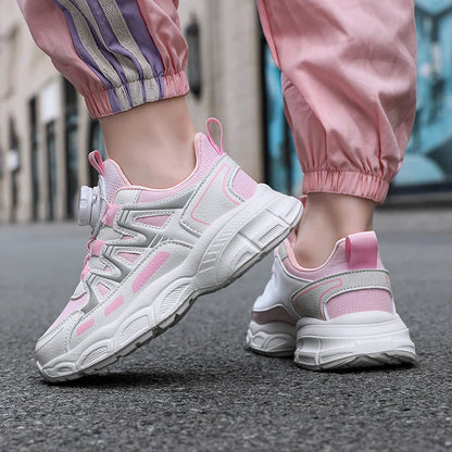 Spring and autumn children's shoes girls' school students leisure sports running shoes basketball children outdoor tennis shoes