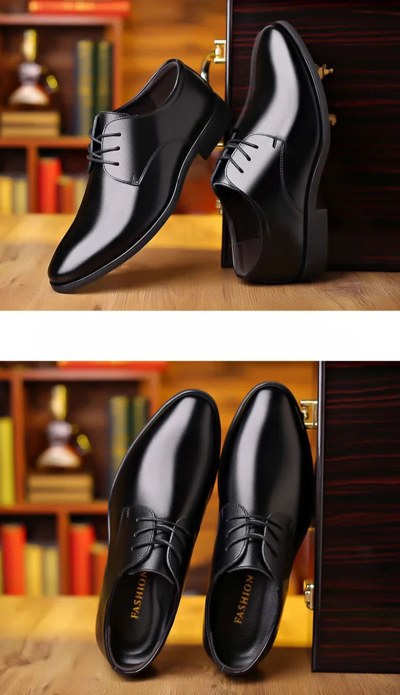Lace Up Breathable In Summer Oxfords Shoes Social Shoe Male Pointed Toe Men's Formal Black 2025 Style Cheap Liquidation Official
