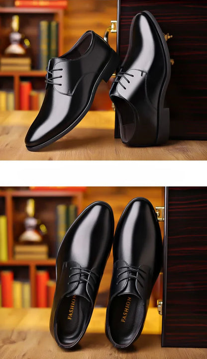 Lace Up Breathable In Summer Oxfords Shoes Social Shoe Male Pointed Toe Men's Formal Black 2025 Style Cheap Liquidation Official