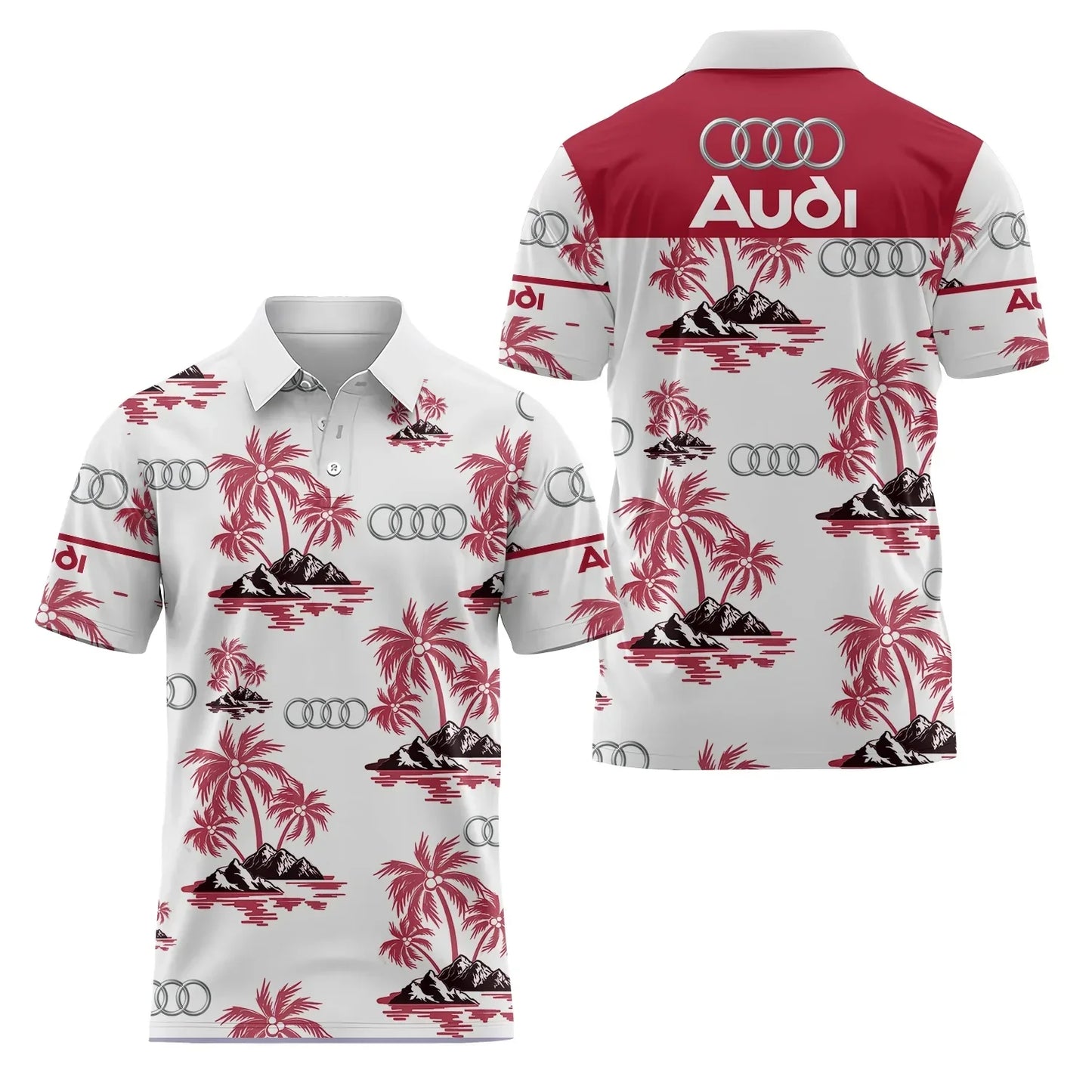 3D Printed Short-Sleeved Polo Shirt Casual High-Quality Sports Fashion T-Shirt with Collar