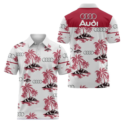 3D Printed Short-Sleeved Polo Shirt Casual High-Quality Sports Fashion T-Shirt with Collar