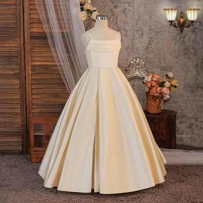 Vestidos de Meninas para Festa de Batismo de Verão Dama de Honra Vestido Elegante para Casamento Aniversário Noite Princesa Menina Primeira Comunhão Fantasia de Formatura