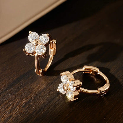 3mm D Color Moissanite Hoop Earrings for Women GRA Certified Round Brilliant Cut Moissanite s925 Silver Dainty Earring
