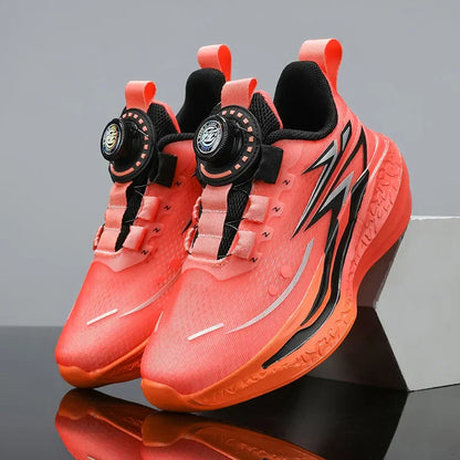 Children's Basketball Shoes Kids Sneakers Non-slip Boys Girls Basketball Boots Outdoor Ultralight Running Trainers Mesh Sneakers