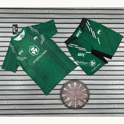 2026 New Hot Summer UFC Fighting Night Boxing Set Men Women MMA Oversized Breathable Speed Drying Training Jujutsu Sports Set