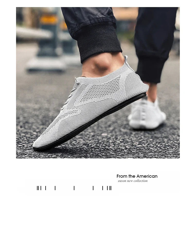 Men Lightweight Loafers Breathable Non Slip Casual Walking Shoes Classic Fashion Comfortable Loafers for Men Plus Size 47