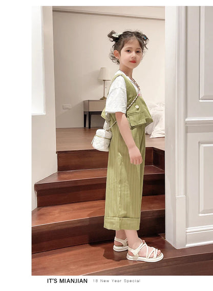 Girls Sandals Kids Sandals for Girls 2024 Summer Brand Children Beach Shoes Princess Sweet Gladiator Sandals Open Toes Anti-skid