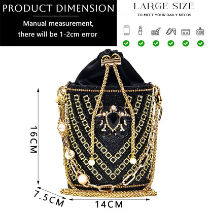 Sapatos e Bolsa Nigerianos de Salto Alto para Mulheres na Cor Vermelha, Conjunto de Bolsa com Strass com Design Italiano para Casamento