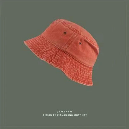 Fashion Washed Denim Hats Unisex Solid Vintag Summer Y2k Fisherman Cap Hat for Women Men Bucket Panama Hat Sun Protection