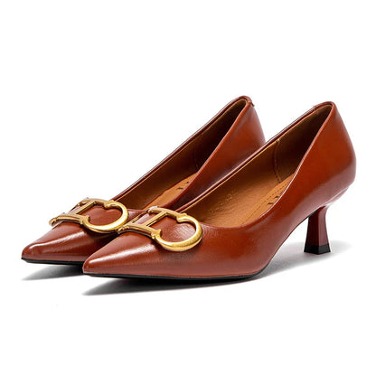 Women's High Heels New 4cm Black Simple Business Women's Shoes Evening Party