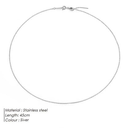 Adjusta Long Layered Pendant Necklace  Stainless Steel Necklace Chocker Necklaces for Women Fashion Jewelry YX26925