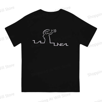 men's and women's casual T-shirts La Linea The Line Osvaldo Cavandoli TV Round neck short sleeved T-shirt Street Clothing S-6XL
