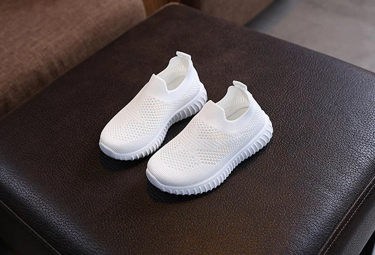 Children Running Sneakers Boys Girls Casual Mesh Breathable Anti-Slip Walking Patchwork Tenis Toddler Soft Soled Girls Shoes