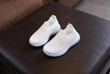 Children Running Sneakers Boys Girls Casual Mesh Breathable Anti-Slip Walking Patchwork Tenis Toddler Soft Soled Girls Shoes