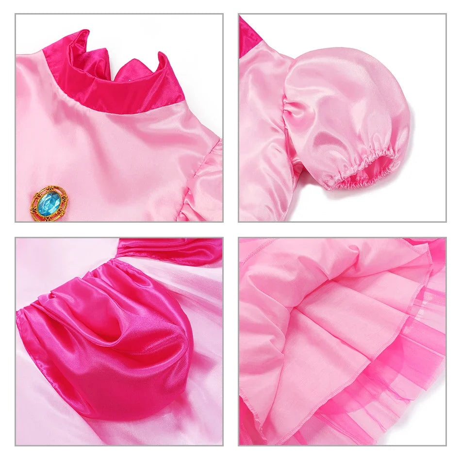 Kids Girl Princess Dress Cosplay Princess Costume Children's Birthday Carnival Dress Girls Party Dress Performance Costume