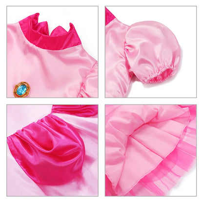 Kids Girl Princess Dress Cosplay Princess Costume Children's Birthday Carnival Dress Girls Party Dress Performance Costume