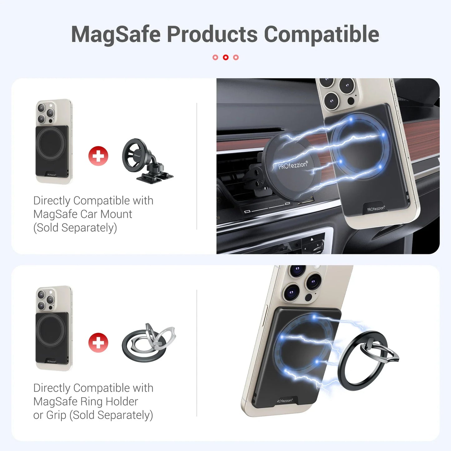 For Magsafe Wallet Card Holder Magnetic Case Ultrathin For iPhone 17 16 Pro Max 15 14 Strong Adsorption Magnet Slot Card Holder