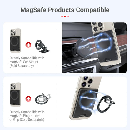 For Magsafe Wallet Card Holder Magnetic Case Ultrathin For iPhone 17 16 Pro Max 15 14 Strong Adsorption Magnet Slot Card Holder