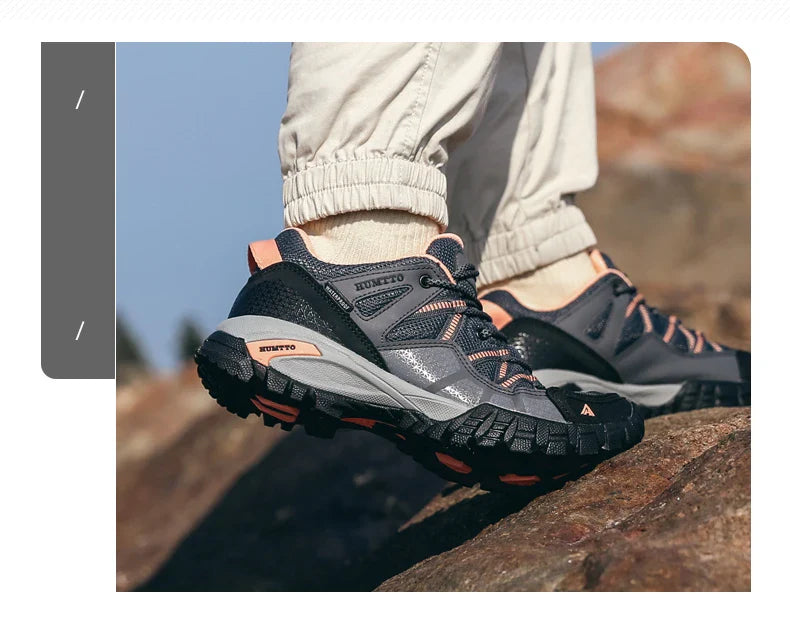 Hiking Shoes for Women Wear-resistant Outdoor Women's Sports Shoes Lace-Up Climbing Trekking Sneakers Woman 110609B