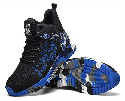High Top Protective Safety Shoes Men Steel Toe Work Shoes Men Women Work Safety Boots Anti Smash Safety Indestructible WorkBoots