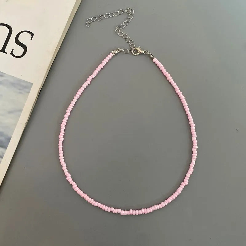 Choker Chain Fashion  Charm Collar Colorful Handmade Colar Collar Necklace Jewelry Femme