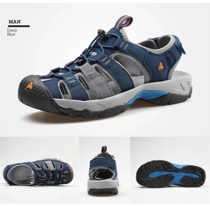 Summer Outdoor Sandals for Men Breathable Hiking Shoes Water Beach Mens Sandals Camping Climbing Aqua Sneaker