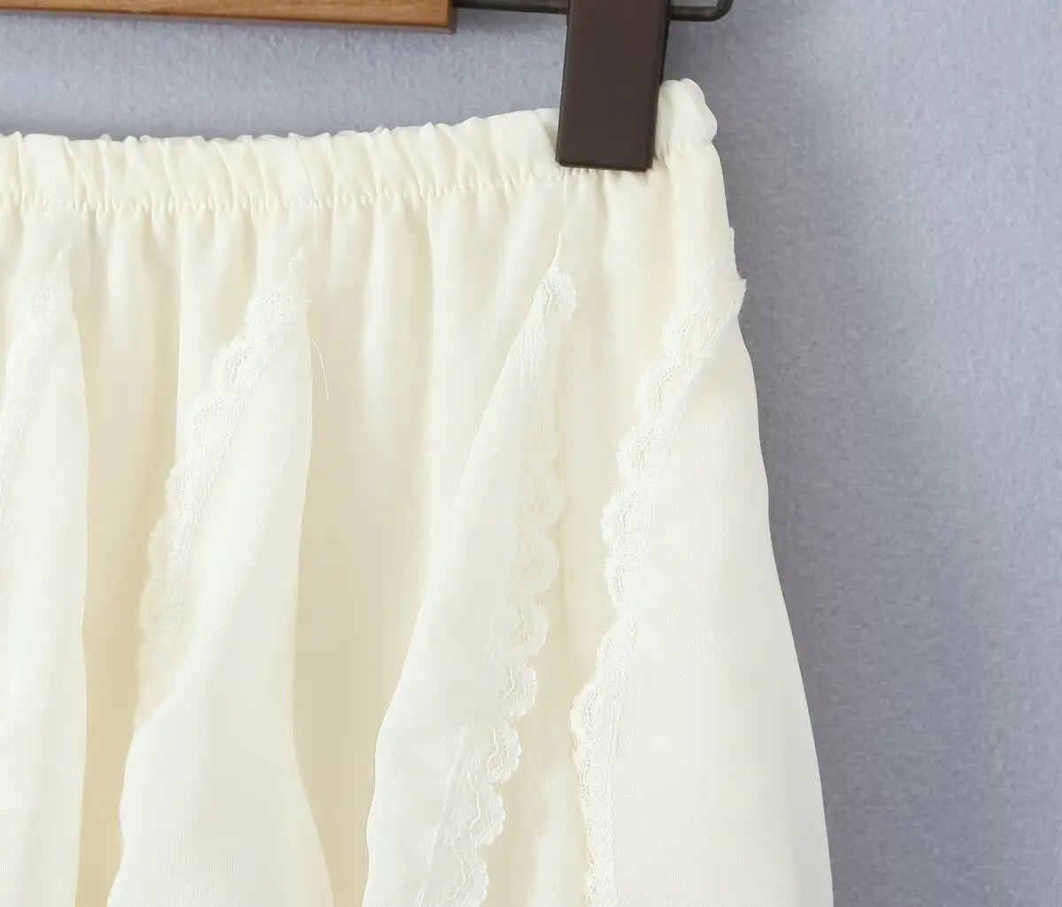 Kawaii Black Mini Skirts Women Summer 2025 Japanese Y2k Fashion Ruched Skirts Vintage Clothes Kawaii Ruffle Skirts Lace Trim