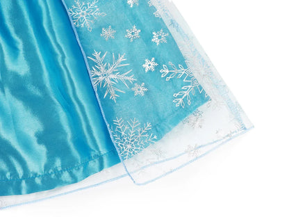 Frozen Snow Queen Elsa Anna Girls Cosplay Mesh Princess Dress Kids Halloween Carnival Party Birthday Frock Ball Vestidos