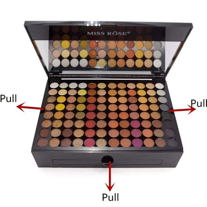 180 Color Piano Case Eye Shadow Powder Blusher Set Makeup Plate Multi-Function Makeup Box Gift Durable And Portable