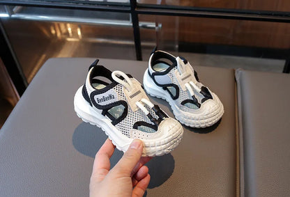 Kids Sport Sandals Summer Outdoor Casual Shoes Soft Breather Anti-slip Children Sneakers Unisex Boys Girls Close-toed Sandals