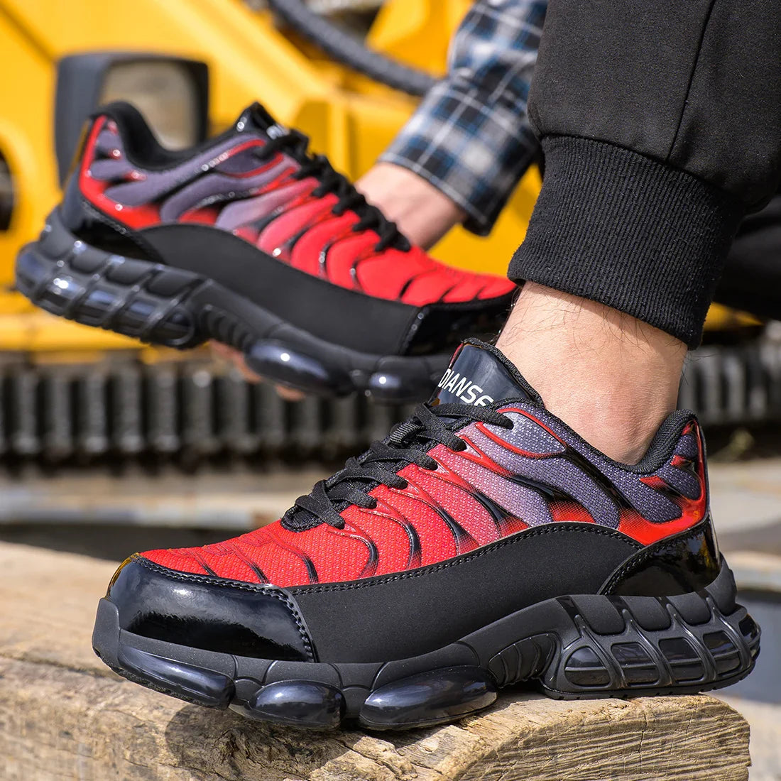 Men Work Sneakers Safety Shoes Indestructible Anti-smash Puncture-proof Protective Shoes Anti Shock Boots Steel Toe Shoes