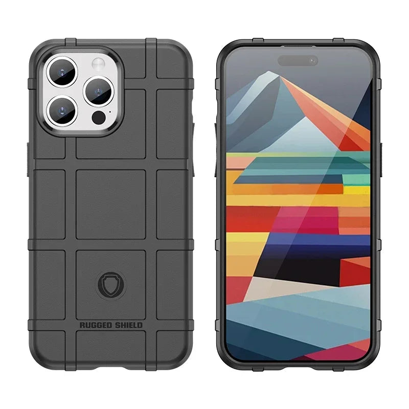 Military-Grade Shockproof Case for iPhone 17 Rugged TPU Shield Cover Compatible with iPhone 416/17pro Max Phone Protector
