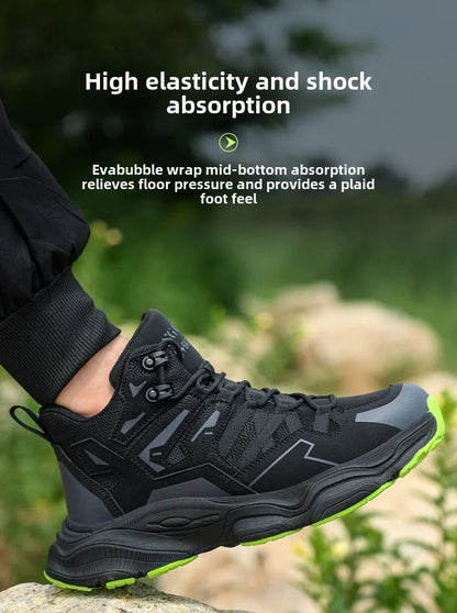 Work Sneakers Steel Toe Shoes Puncture-Proof Work Shoes Boots Fashion Indestructible Footwear Security Men Safety Shoes