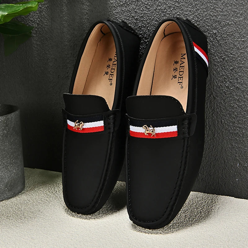 Loafers Men Driving Shoes Casual Shoes Comfortable Classic PU Leather Loafers Business Shoes Slip on Walking Men Loafers Shoes