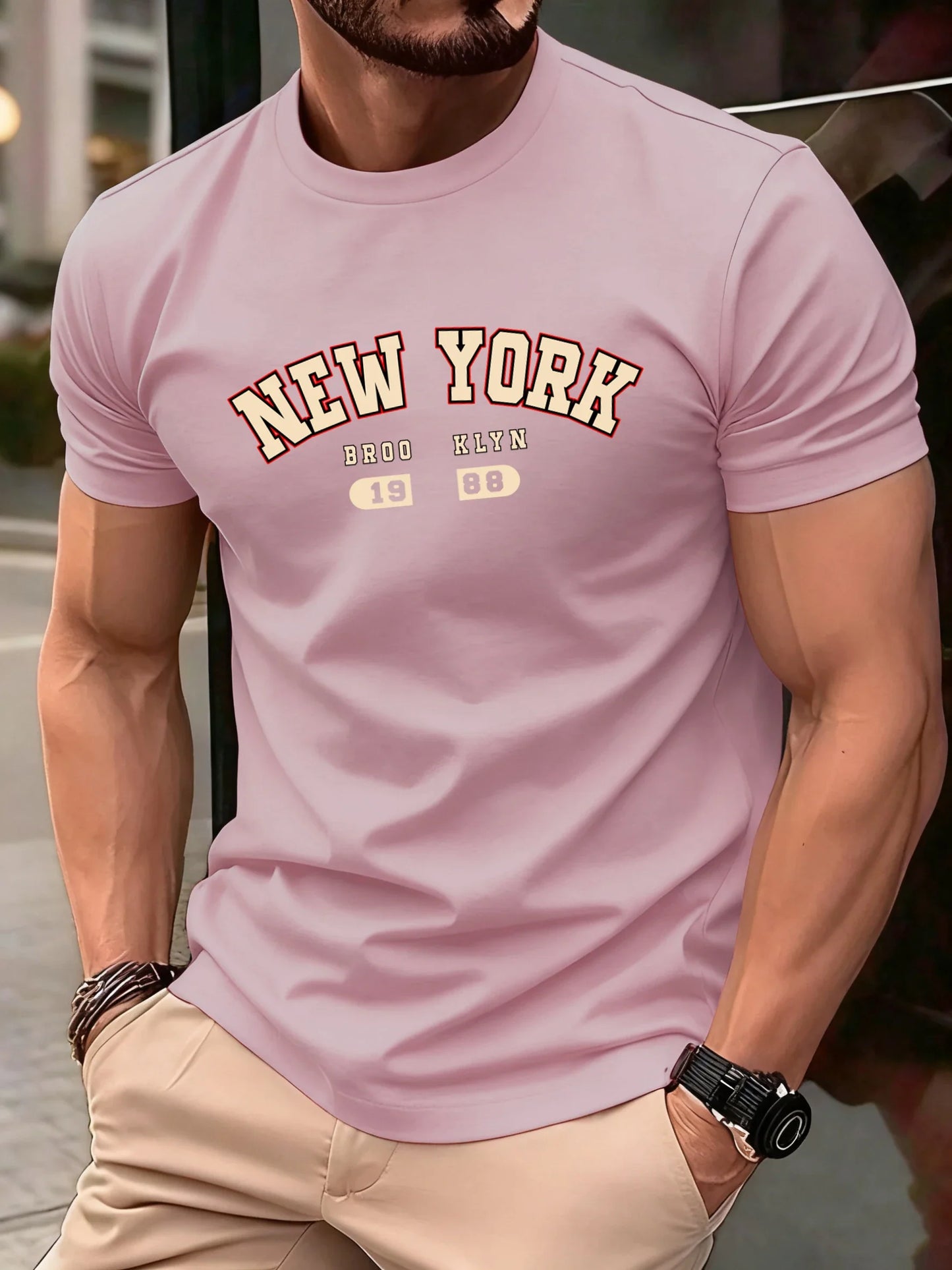 New York Brooklyn 1988 Letter Design Men T-Shirts Fashion Short Sleeve All-Match Cotton Soft T Shirt Summer Unisex Loose Clothes