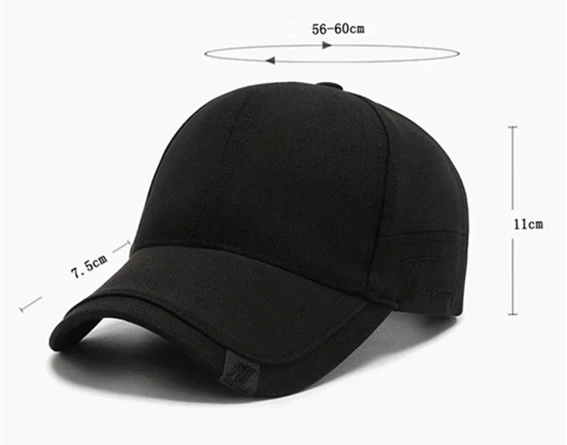 Solid Baseball Caps for Men Outdoor Cotton Cap Bone Gorras CasquetteHomme Trucker Hats